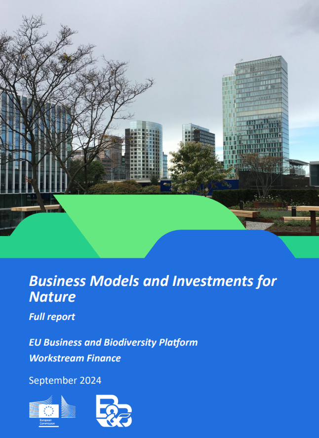 Business models and investments for nature_report cover image 